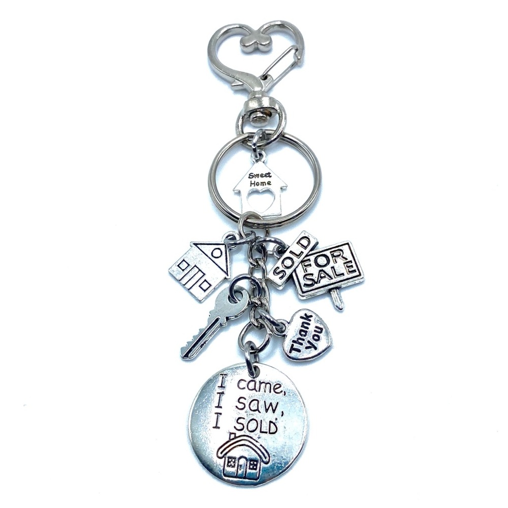 Real Estate Agent Keychain Bag Charm Realtor